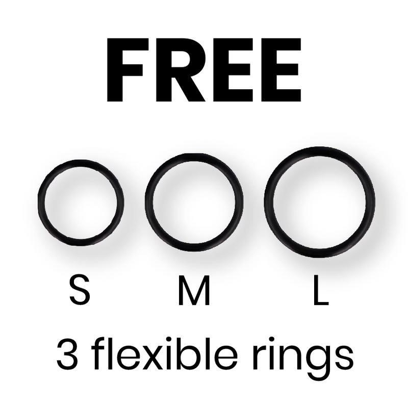 CYBER SILICOCK - STRAP-ON HARNESS WITH 3 RINGS FREE - 4