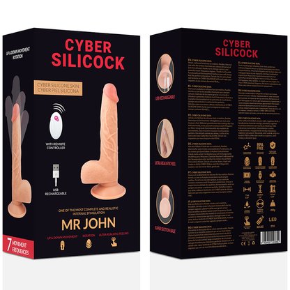 CYBER SILICOCK - REMOTE CONTROL REALISTIC MR JOHN 23.88 CM -O- 4.3 CM - 7