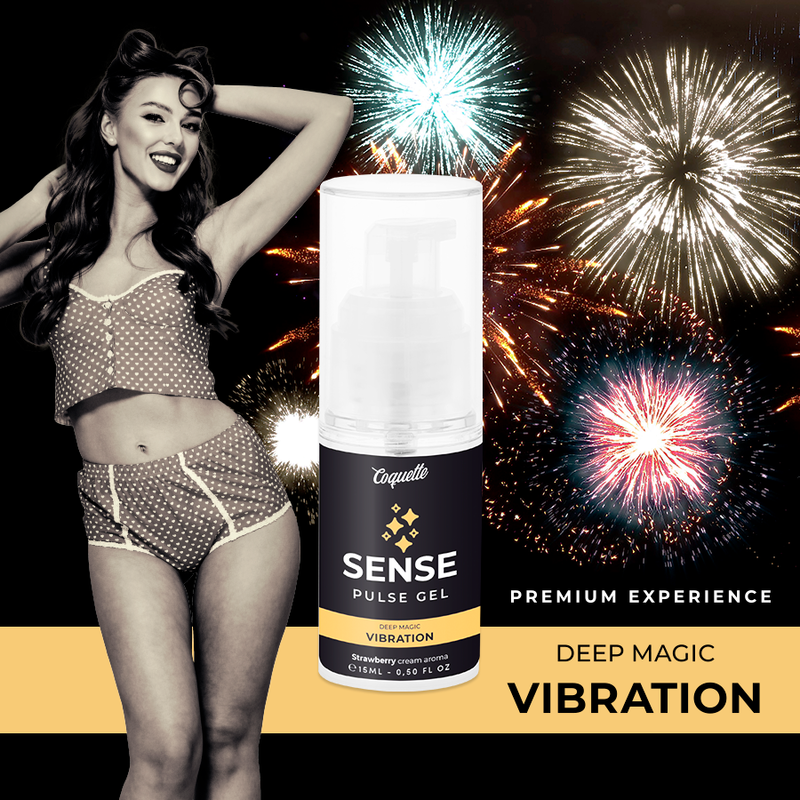COQUETTE CHIC DESIRE - PULSE GEL STRAWBERRY MAGIC VIBRATION PREMIUM 15ML - 2