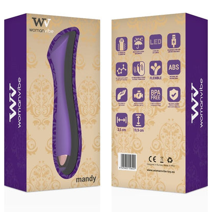 WOMANVIBE - RECHARGEABLE SILICONE K-SPOT VIBRATOR MANDY