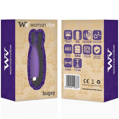 WOMANVIBE - BUGSY SILICONE RABBIT STIMULATOR - 2