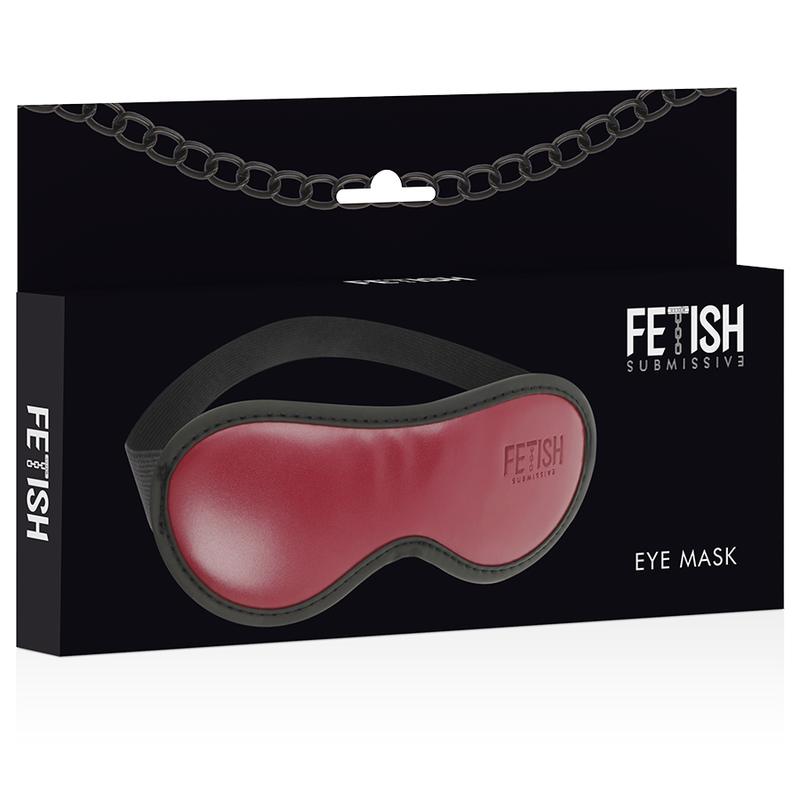 FETISH SUBMISSIVE DARK ROOM - VEGAN LEATHER MASK WITH NEOPRENE LINING - 4