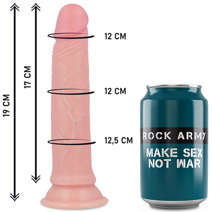 ROCKARMY - HARNESS + PREMIUM AVENGER LIQUID SILICONE DILDO 19 CM -O- 3.98 CM