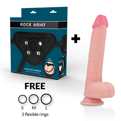 ROCKARMY - ARN S + KINGCOBRA PREMIUM LIQUID SILICONE DILDO 24 CM -O- 4.77 CM