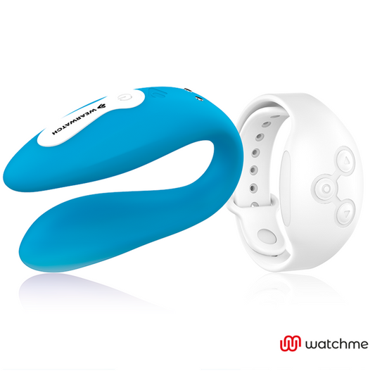 WEARWATCH - WATCHME DUAL TECHNOLOGY VIBRATOR INDIGO/SNOW - 1