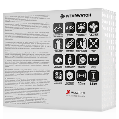 WEARWATCH - WATCHME DUAL TECHNOLOGY VIBRATOR INDIGO/SNOW - 4