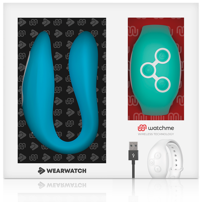 WEARWATCH - DUAL TECHNOLOGY WATCHME VIBRATOR INDIGO/SEAWATER - 2