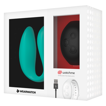 WEARWATCH - DUAL TECHNOLOGY VIBRATOR WATCHME AQUAMARINE / JET - 2