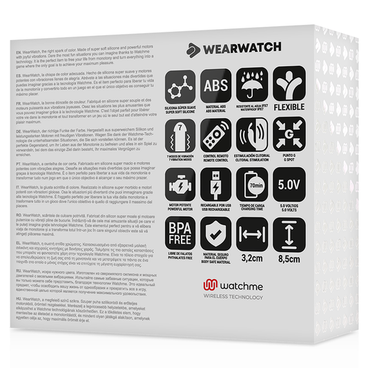 WEARWATCH - DUAL TECHNOLOGY VIBRATOR WATCHME AQUAMARINE / JET - 1
