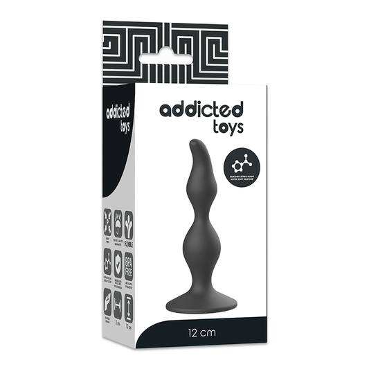 ADDICTED TOYS - ANAL SEXUAL PLUG 12 CM BLACK - 1