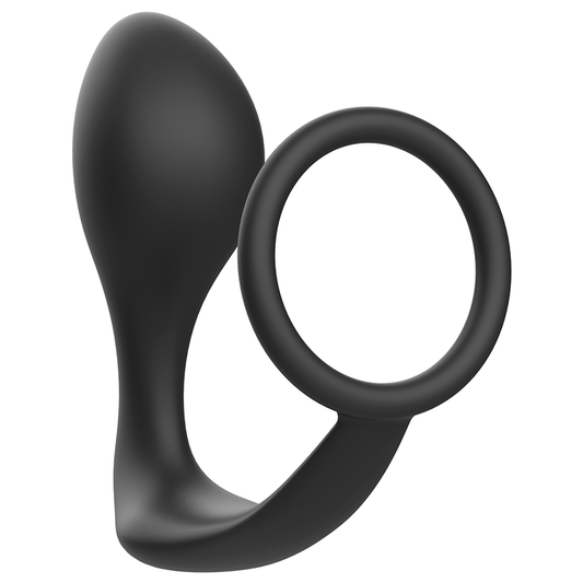 ADDICTED TOYS - ANAL PLUG WITH BLACK SILICONE RING - 1