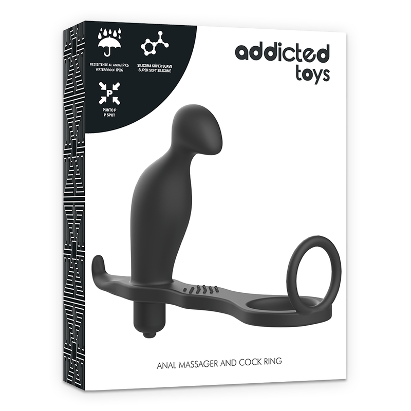 ADDICTED TOYS - ANAL PLUG WITH BLACK SILICONE RING 12 CM - 7